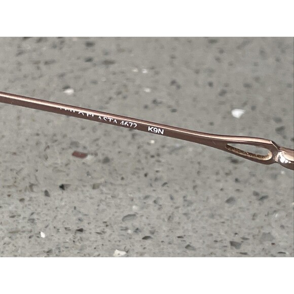 Safilo Eyeglasses Frames ONLY Elasta 51-17-130 4672 K9N gold half rim Italy Vtg - Picture 10 of 16